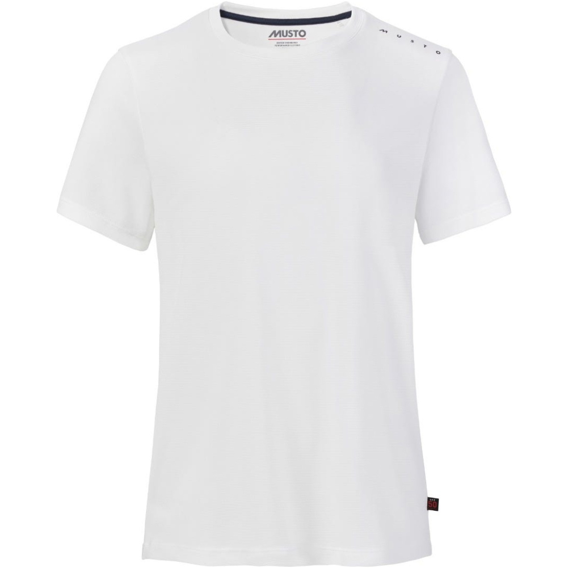2026 Musto Femmes Evo Crew T-shirt à Manches Courtes Sunblock 82444 - White